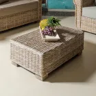 Garden Coffee Table in Natural Fibre by Kubù - Isildur Viadurini
