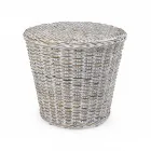 Garden Coffee Table in Natural Fibre by Kubù - Yokai Viadurini