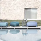 Garden coffee table in Hpl and painted metal with different finishes Made in Italy - Guerrino Viadurini