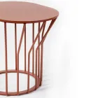 Garden coffee table in Hpl and painted metal with different finishes Made in Italy - Guerrino Viadurini