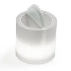 Bright Garden Coffee Table in White Polyethylene Made in Italy - Trek Viadurini