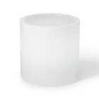 Derti - Illuminated Garden Table in Pearl Polyethylene Made in Italy Viadurini