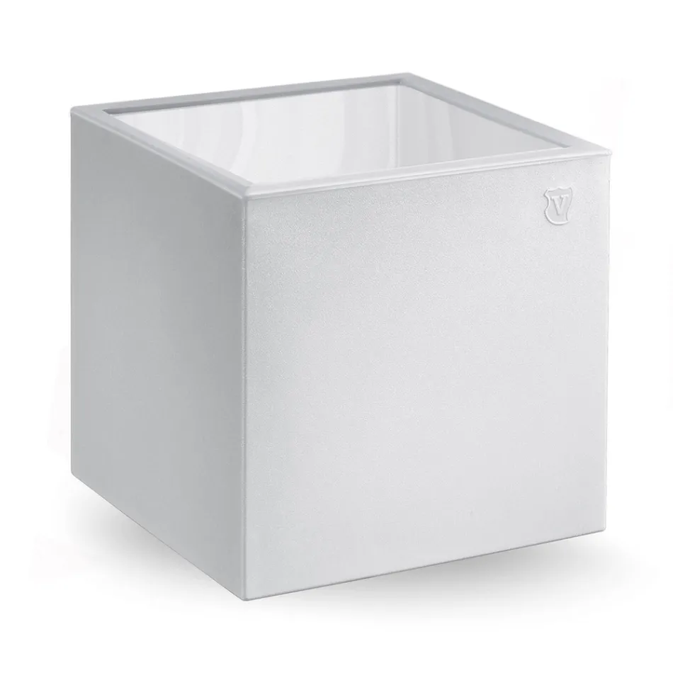 Square Garden Coffee Table in Colored Polyethylene Made in Italy - Noemi Viadurini