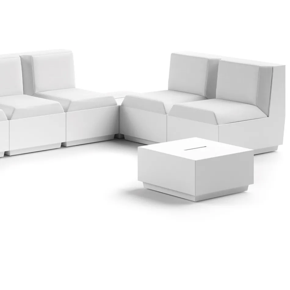 Square Garden Coffee Table in Polyethylene Made in Italy - Macao Viadurini