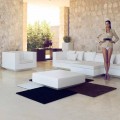 Garden square coffee table Vela Vondom, modern design in polyethylene