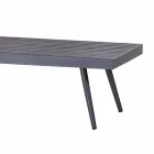 Rectangular Garden Coffee Table in Anthracite Painted Aluminium - Rasti Viadurini