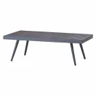 Rectangular Garden Coffee Table in Anthracite Painted Aluminium - Rasti Viadurini