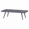 Rectangular Garden Coffee Table in Anthracite Painted Aluminium - Rasti