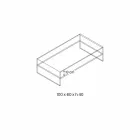 Bridge coffee table in extra-clear glass Made in Italy - Tifrana Viadurini