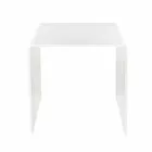 Contemporary white coffee table 40x40cm Terry Small, made in Italy Viadurini