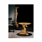 Classic carved solid wood coffee table, Ciro Viadurini