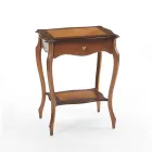 Coffee table with 1 shelf and 1 drawer Made in Italy - Acoran Viadurini