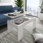 Coffee Table with Wooden Container - Scandio Viadurini