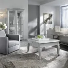 Coffee Table with Solid Parts in Ay - ous and Linden Made in Italy - Era Viadurini