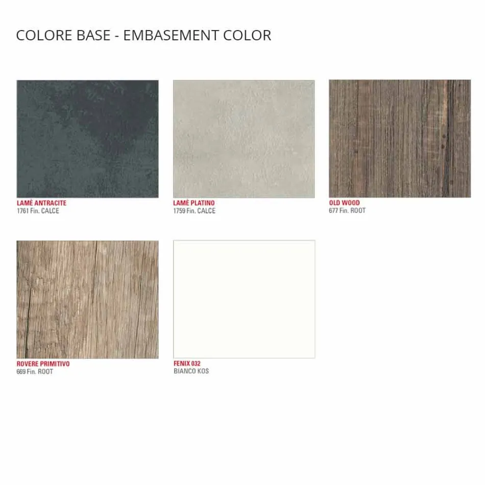 Coffee table with revolving tops in HPL Made in Italy, Precious - Paris Viadurini