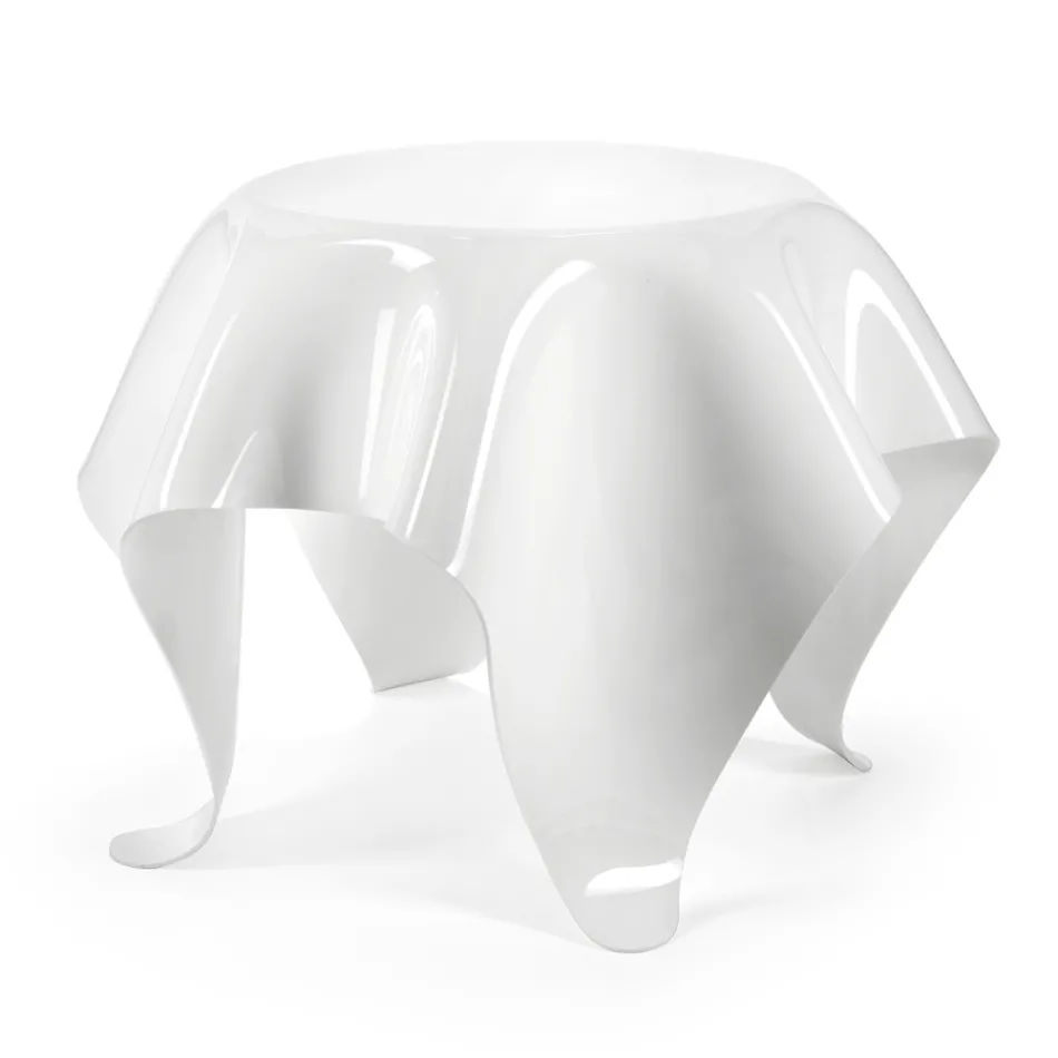 Coffee Table with Plexiglass Top and Base Made in Italy - Brento Viadurini