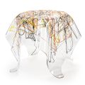 Coffee Table with Plexiglass Top and Base Made in Italy - Brento