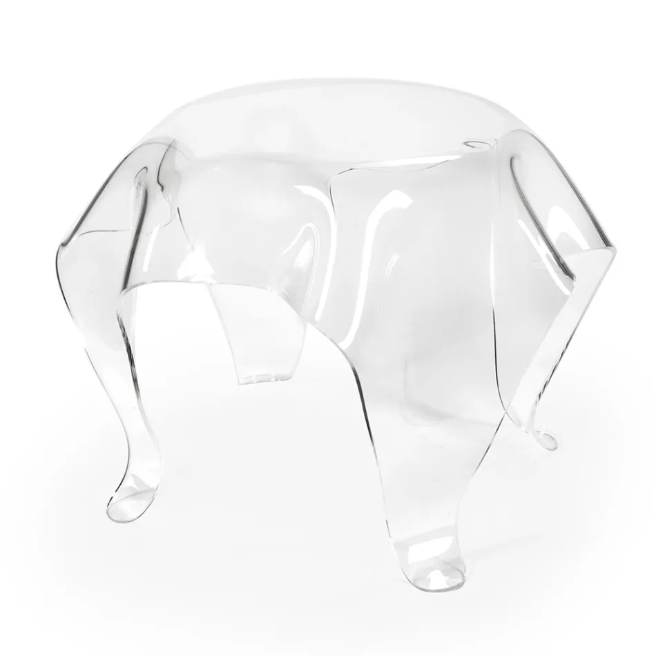Coffee Table with Plexiglass Top and Base Made in Italy - Brento Viadurini