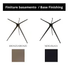 Coffee Table with Round Porcelain Stoneware Top Made in Italy - Siste Viadurini