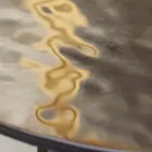 Coffee table with glass top and metal base Made in Italy - Batulla Viadurini