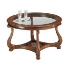 Coffee Table with Glass Top Made in Italy - Sedna Viadurini