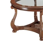 Coffee Table with Glass Top Made in Italy - Sedna Viadurini