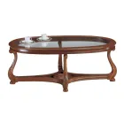 Coffee Table with Glass Top Made in Italy - Sedna Viadurini