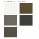 Coffee Table with Round Top in Laminated HPL Made in Italy - Mina Viadurini