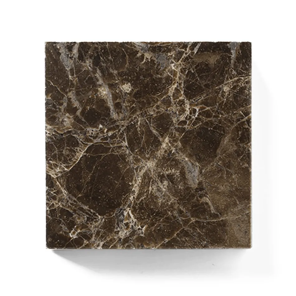 Coffee Table with Round Marble Top Made in Italy - Makino Viadurini