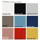 Coffee Table with Round Marble Top Made in Italy - Makino Viadurini