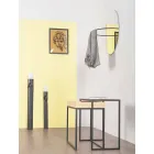 Steel Coffee Table with Ash Tray Made in Italy - Lace Viadurini