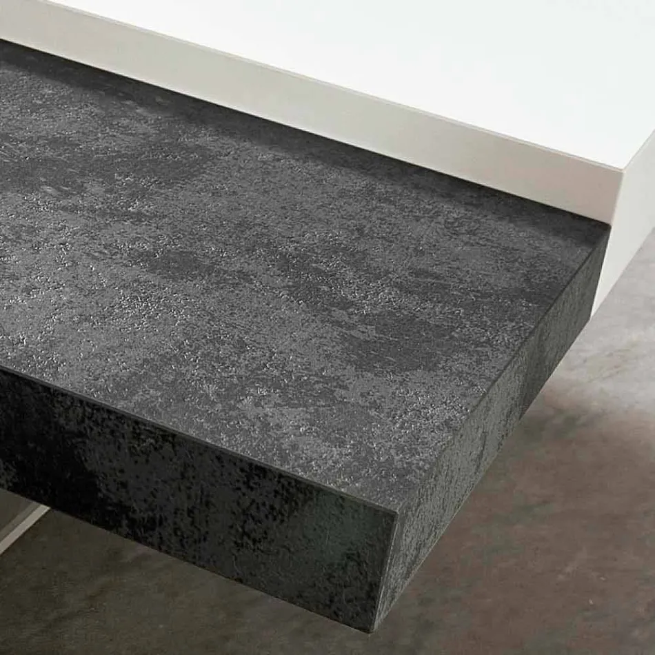 Fenix Coffee Table with Transparent Feet Made in Italy - Justin Viadurini