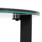 Stoneware Coffee Table with Steel Base Made in Italy - Aspira Viadurini