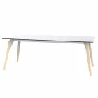 Coffee Table in White or Black Laminate in 2 Sizes - Faz Wood by Vondom Viadurini