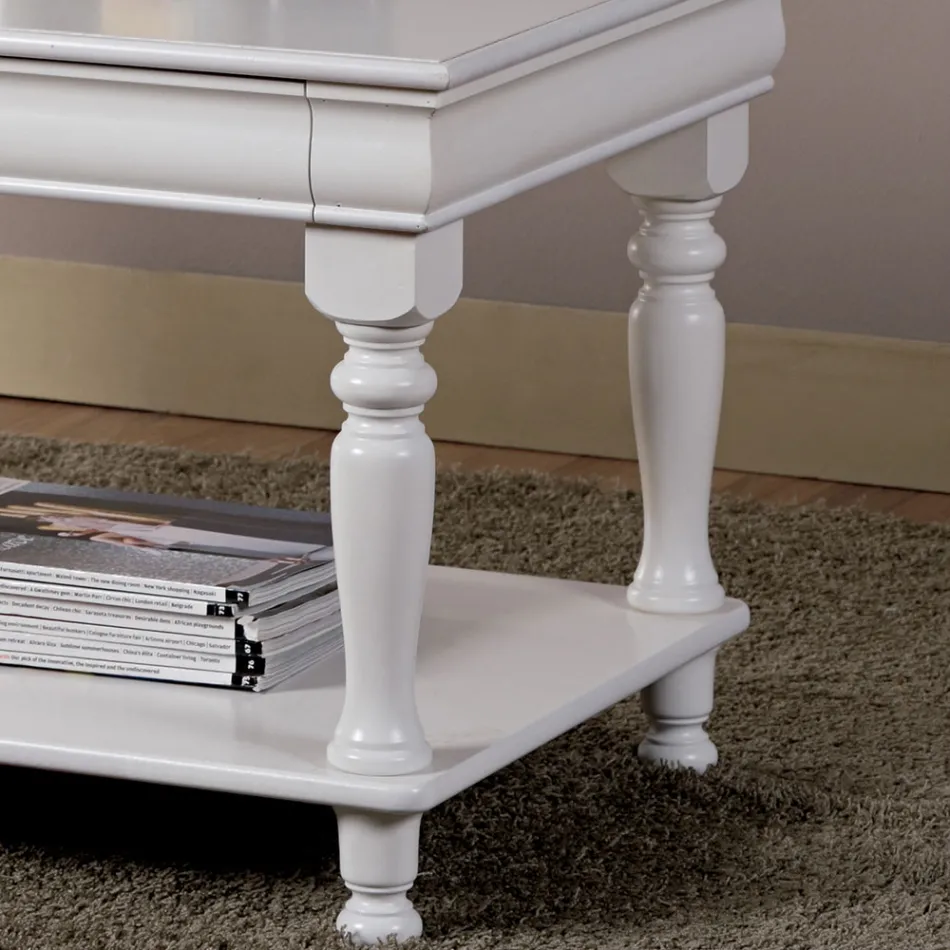 Coffee Table in Solid Beech Wood Made in Italy - Frigg Viadurini