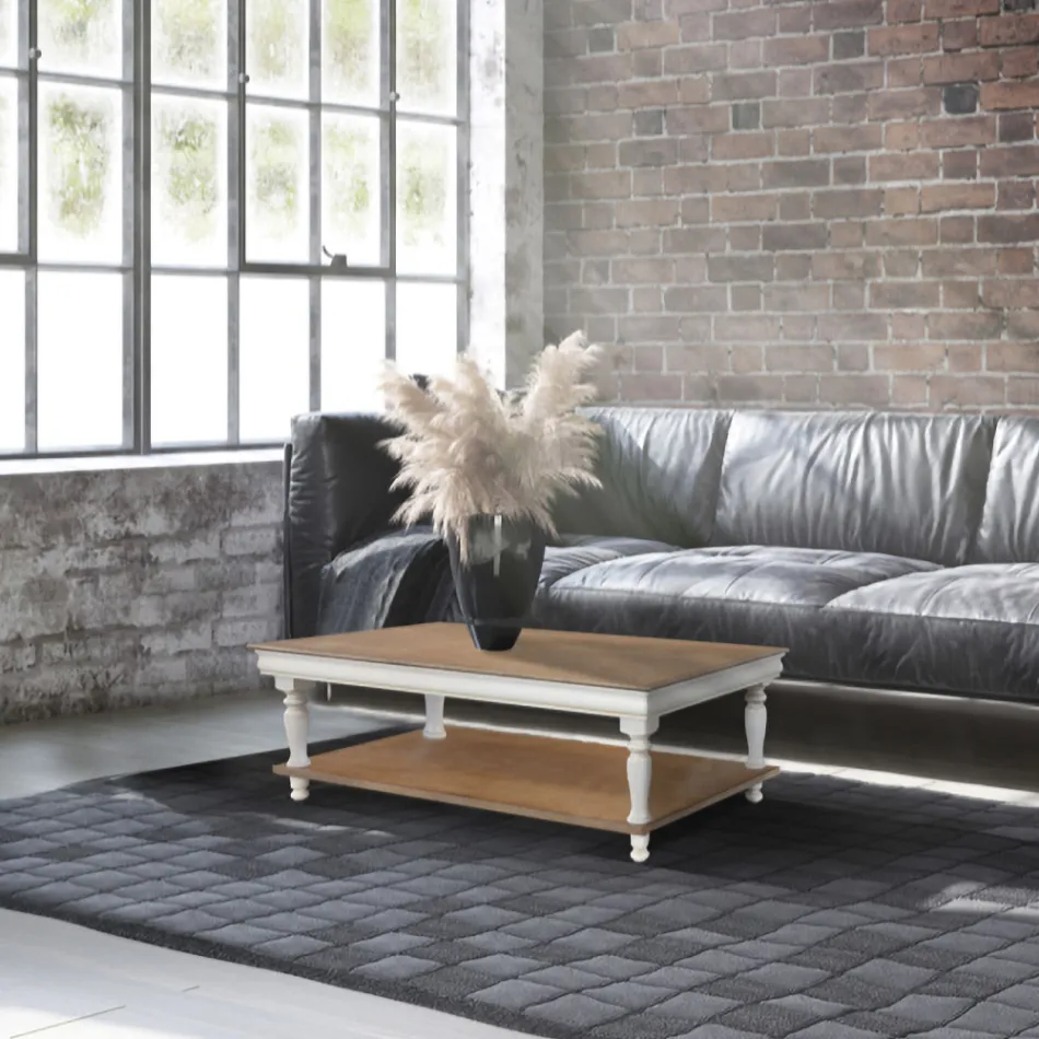 Coffee Table in Solid Beech Wood Made in Italy - Frigg Viadurini