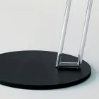 Coffee Table in Black Lacquered Mdf and Steel Made in Italy - Sestante Viadurini