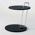 Coffee Table in Black Lacquered Mdf and Steel Made in Italy - Sestante