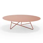 Coffee Table in Colored Metal and 3 Sizes, Made in Italy - Magali Viadurini