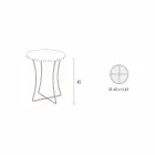 Metal Coffee Table with Container Tray Made in Italy - Numbo Viadurini