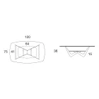 Metal Coffee Table Ceramic Top with Storage - Emirate Viadurini