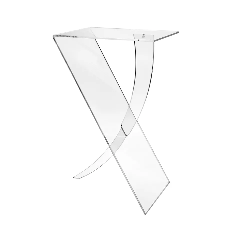 Coffee table in Plexiglass from Virgin Polymer Made in Italy - Elsa Viadurini