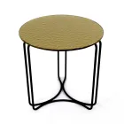 Glass Coffee Table and Base with 3 Crescents Made in Italy - Arepa Viadurini