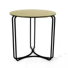 Glass Coffee Table and Base with 3 Crescents Made in Italy - Arepa Viadurini