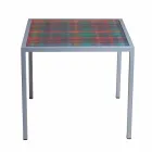 Modern 50x50cm coffee table in Nina metal, made in Italy Viadurini