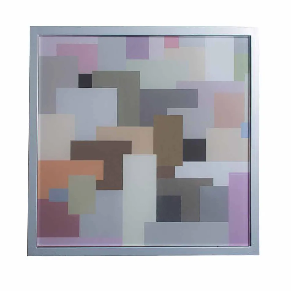 Modern 50x50cm coffee table in Nina metal, made in Italy Viadurini