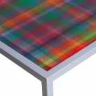 Modern 50x50cm coffee table in Nina metal, made in Italy Viadurini
