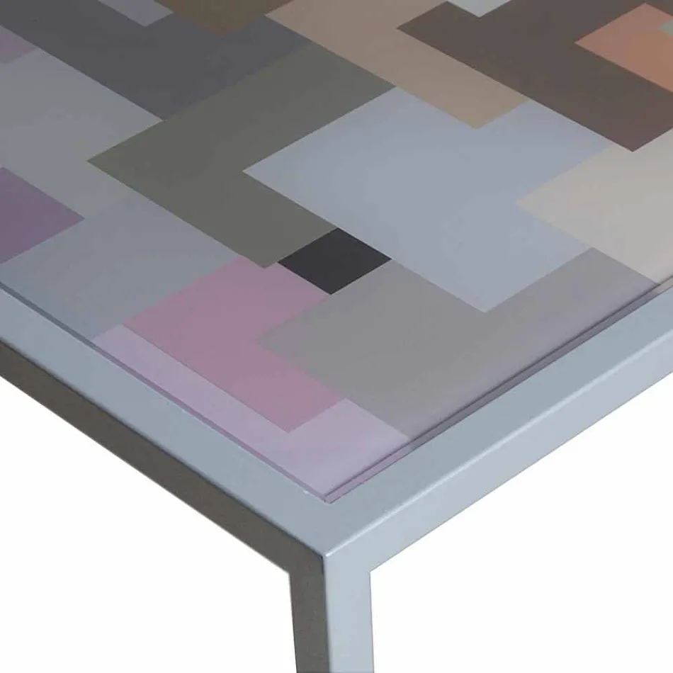 Modern 50x50cm coffee table in Nina metal, made in Italy Viadurini