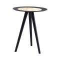 Modern Coffee Table with Round Top in Gres Made in Italy - Stuttgart