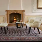 Modern Coffee Table in Gres and Beech Wood Made in Italy - Titanic Viadurini